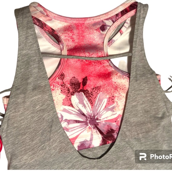 NWT! JUSTICE GIRLS “Dance” TANK WITH BUILT IN BRA🩷 Size:XL 16/18 - Picture 6 of 12